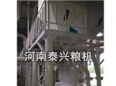 河南新鄉50噸玉米加工設備安裝現場